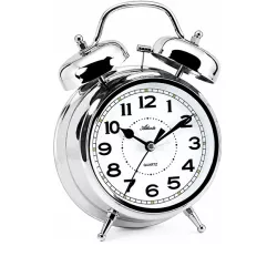 ATLANTA Glockenwecker Sweep Silent mit Licht 12.5cm