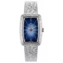 JAQUETGIRARD Silberuhr NOS Handaufzug blau