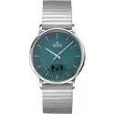 JUNGHANS Milano Mega Solar Funkuhr grün Stahlband