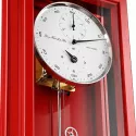 HERMLE Regulator mechanische Holz Wanduhr mit 31 Tagewerk rot