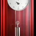 HERMLE Regulator mechanische Holz Wanduhr mit 31 Tagewerk rot