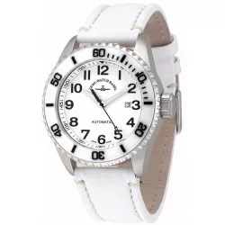 ZENO-WATCH BASEL Diver Ceramic XL Taucheruhr Automatik weiss