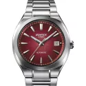 CASIO Edifice Automatik Uhr Edelstahl rot
