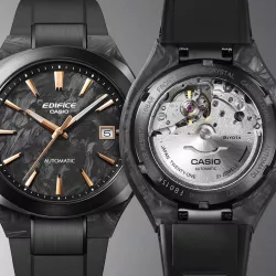 CASIO Edifice Automatik Uhr Carbon