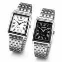 CASIO Analog Square mini Quartzuhr römisch Stahl blau