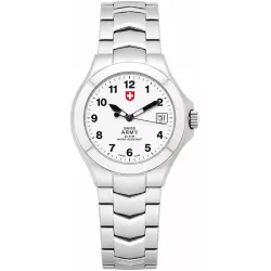 SWISS ARMY Officier Quartzuhr weiss