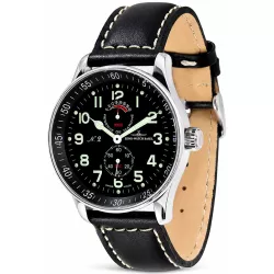 ZENO-WATCH BASEL Pilot X-Large Handaufzug Fliegeruhr mit Gangreserve