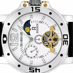 RENDEX Automatik-Uhr Open Heart Tag  Nacht