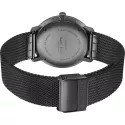 Junghans MAX BILL 38 Quartzuhr Stahl schwarz Index Mesh