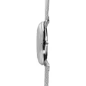 Junghans MAX BILL 38 Quartzuhr Stahl hellgrau Index Mesh