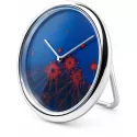 JEAN ROULET Art et Temps Walter Mafli Tischuhr Quartz chrom