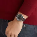 M-WATCH Pilot 41 Swiss Quartzuhr schwarz braun