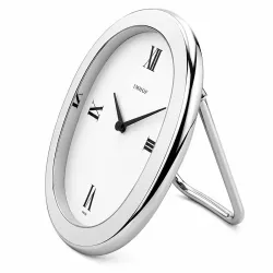 IMHOF Tischuhr Quartz Oval silber