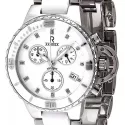 RENDEX Ceramic XL Lady Chrono Keramikband weiss
