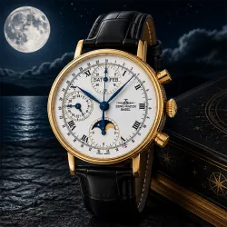 ZENO-WATCH BASEL Vollkalender Chronograph in 18K Gold