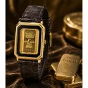 CATENA Lingot d'or Quartzuhr mit 1g Goldbarren champagne