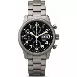 ZENO-WATCH BASEL Pilot Classic Fliegeruhr Automatik Chronograph Titan