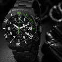 ZENO-WATCH BASEL Diver Ceramic Chrono Quartz Stahl schwarz/grün MB