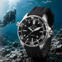 ZENO-WATCH BASEL Pro Diver II XL Quartz Taucheruhr schwarz-weiss