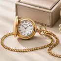 Klassik Anhängeuhr Savonette Regent gold