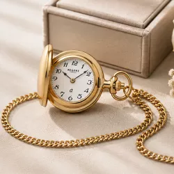 Klassik Anhängeuhr Savonette Regent gold