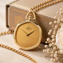 Modische Anhängeuhr Handaufzug Museum gold