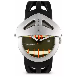ZENO-WATCH BASEL Gladiator XL Quartzuhr Edelstahl braun