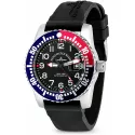 ZENO-WATCH BASEL Airplane Diver XL Taucheruhr Quartz blau-rot