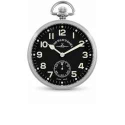 Taschenuhr Handaufzug Zeno Pilot lepine matt