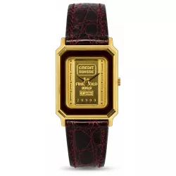 CATENA Lingot d'or Quartzuhr mit 1g Goldbarren rot