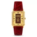 CATENA Lingot d'or Quartzuhr mit 1g Goldbarren champagne