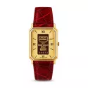 CATENA Lingot d'or Quartzuhr mit 1g Goldbarren champagne