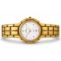 CATENA Excelsior grosse vergoldete Quartz Armbanduhr