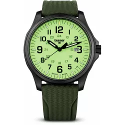 TRASER P67 Officer Pro GunMetal Lumiuhr grün