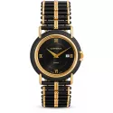 CATENA Othello Flatline flache Quartz Armbanduhr schwarz