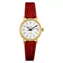 ETERNA Vintage Damen Golduhr Quartz Lederband