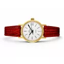 ETERNA Vintage Damen Golduhr Quartz Lederband