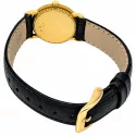 SAINT-BLAISE Sapphire Crystal Golduhr mit Lederband