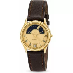 CATENA Lune Quartz Mondphasenuhr champagne