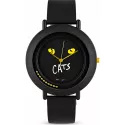 CATS. NOS black XXL Quartzuhr schwarz