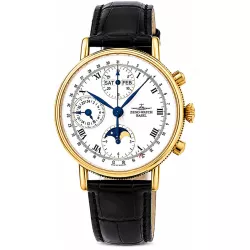 ZENO-WATCH BASEL Vollkalender Chronograph in 18K Gold