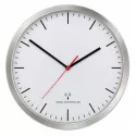 TFA EFR Sweep Silent Funkwanduhr silber mit Index