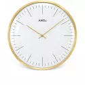 AMS Bauhaus Quartzwanduhr gold gross