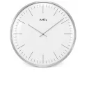 AMS Bauhaus Quartzwanduhr silber gross