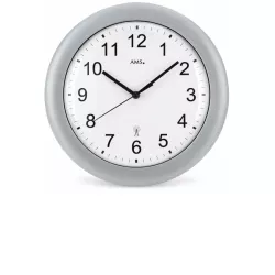 AMS Classic Time Funkwanduhr grau