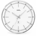 AMS Vintage Fifties Funkwanduhr silber gross