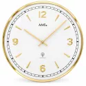 AMS Vintage Fifties Funkwanduhr gold gross