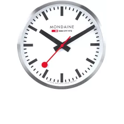 MONDAINE Wall Clock SBB Bahnhofswanduhr XL Sweep Silent