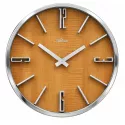 ATLANTA Wood Design Silent Quartz Wanduhr Erlenholzoptik