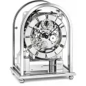 KIENINGER Arc Skelett mechanische Tischuhr mit 3 Melodien silber